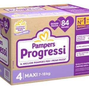 PAMPERS QUADRI PROGRESSI MAXI 84 PEZZI