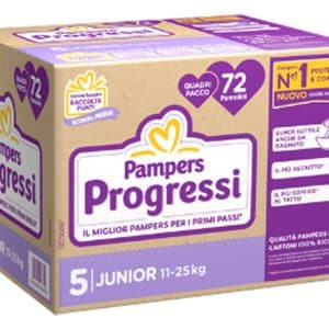 PAMPERS QUADRI PROGRESSI JUNIOR 72 PEZZI