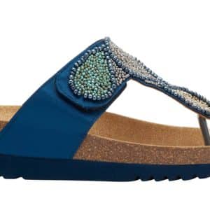 TANISHA 23 SATIN+BEADS WOMAN NAVY BLUE/MULTI 36 MATERIALE TESSUTO SATIN+PERLINE FODERA TOMAIA MICROFIBRA SOTTOPIEDE MICROFIBRA SUOLA EVA FITTING F ALTEZZA TACCO 20 COLLEZIONE SS23