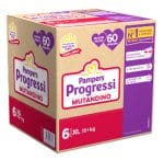 PAMPERS PROGRESSI MUTANDINA QUADRI XL 60 PEZZI
