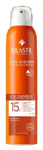 RILASTIL SUN SYSTEM TRANSPARENT SPRAY SPF15 200 ML