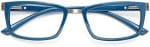 OCCHIALE DA LETTURA PREMONTATO TWINS PLATINUM LUGANO BLU +3,00