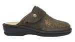 CIABATTA ROBERTA ELASTICO+PELLE SCAMOSCIATA BIOPRINT SOLETTARIMOVIBILE VERDE OLIVA 40