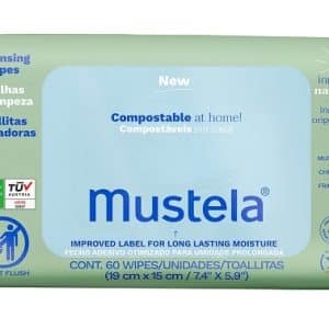 MUSTELA SALVIETTE COMPOSTABILI PROFUMATE 60 PEZZI