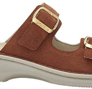 MIETTA BUCKLE SUEDE W COGNAC 39