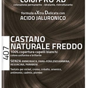EUPHIDRA COLORPRO XD 407 CASTANO NATURALE F COLORE + ATTIVANTE + BALSAMO + CUFFIA + GUANTI