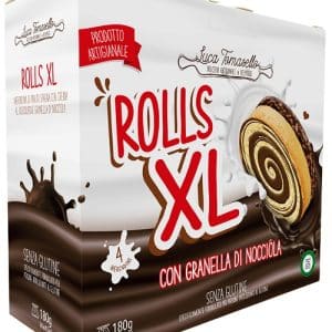 ROLLS XL MERENDINA PAN DI SPAGNA GRANELLA NOCCIOLA 180 G