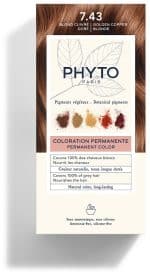 COLOR KIT 7,43 BIONDO RAMATO DORATO LATTE RIVELATORE 50 ML +CREMA COLORANTE 50 ML + MASCHERA PROTETTIVA COLORE 12 ML +GUANTI