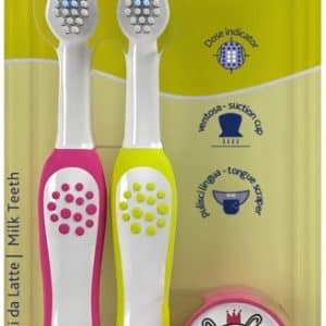 CHICCO SPAZZOLINO 3-6 YEARS DOPPIO ROSA-GIALLO