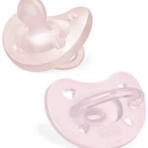 CHICCO GOMMOTTO SILICONE ROSA 2-6 MESI 2 PEZZI