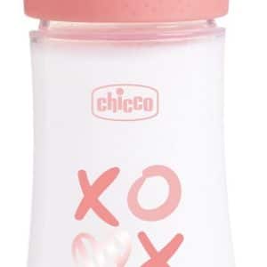 CHICCO BIBERON P5 240ML MED SILICONE GIRL
