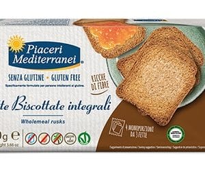 PIACERI MEDITERRANEI FETTE BISCOTTATE INTEGRALI 110 G