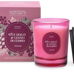 NASOTERAPIA CANDELA UVE DOLCI E LEGNO DI CEDRO 180 G