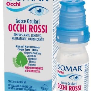 ISOMAR OCCHI ROSSI GOCCE OCULARI ACIDO IALURONICO 0,20% 10 ML