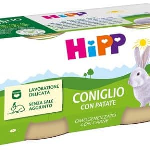 HIPP OMOGENEIZZATO CONIGLIO CON PATATE 2 PEZZI DA 80 G