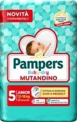PAMPERS BABY DRY PANNOLINO MUTANDINA JUNIOR SMALL PACK 13 PEZZI