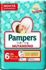 PAMPERS BABY DRY PANNOLINO MUTANDINA EXTRA LARGE SMALL PACK13 PEZZI