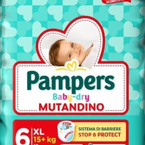 PAMPERS BABY DRY PANNOLINO MUTANDINA EXTRA LARGE SMALL PACK13 PEZZI