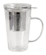 NEAVITA INFUSIERA VETRO DOPPIA PARETE FILTRO ACCIAIO 300 ML
