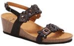 CALZATURA SANREMO SANDAL MICROFIBRE+ACCESSORIES W BLACK 36