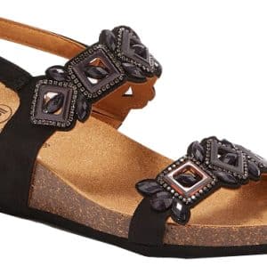 CALZATURA SANREMO SANDAL MICROFIBRE+ACCESSORIES W BLACK 36