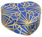 COLORS CANDELA CUORE BLU/ORO 95 G