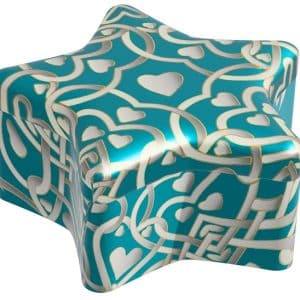 COLORS CANDELA STELLA TURCHESE/ARGENTO 95 G