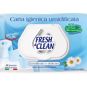 FRESH&CLEAN CARTA IGIENICA UMIDIFICATA 48 PEZZI