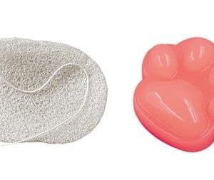 KONJAC SPUGNA BIANCA + SAPONE ROSA