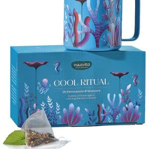 NEAVITA COFANETTO TWICE 3 FILTROSCRIGNO LIME SAMBUCO + 1 MUGTHERMOS 330 ML AZZURRO