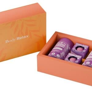 BRAND ITALIA GIFT BOX RELAX LAVANDA & CAMOMILLA SALI DA BAGNO