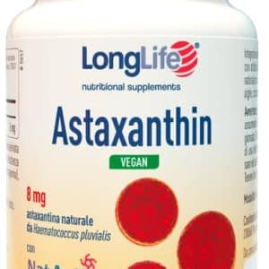 LONGLIFE ASTAXANTHIN VEGAN 8 MG 30 PERLE VEGETALI SENZA GLUTINE