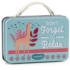 NEAVITA 4 FILTROSCRIGNO TISANA RELAX VALIGETTA AZZURRA GIRAFFA PENSIERI BELLI 4 FILTRI X 2,5 G
