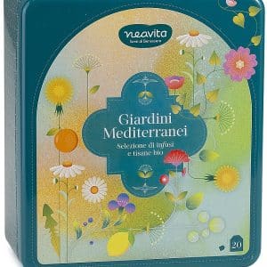 NEAVITA 20 FILTRI BIO ASSORTITI IN COFANETTO LATTA GIARDINIMEDITERRANEI 20 BUSTINE
