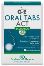 GSE ORAL TABS ACTS BALSAMICO 20 COMPRESSE OROSOLUBILI CON EDULCORANTE SENZA GLUTINE