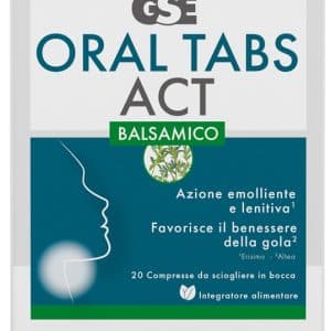GSE ORAL TABS ACTS BALSAMICO 20 COMPRESSE OROSOLUBILI CON EDULCORANTE SENZA GLUTINE