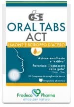 GSE ORAL TABS ACTS LIMONE E SCIROPPO D'ACERO 20 COMPRESSE OROSOLUBILI CON EDULCORANTE SENZA GLUTINE