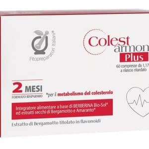 FITOPREPARATORI ITALIANI COLESTARMONY PLUS 60 COMPRESSE SENZA GLUTINE NATURALMENTE PRIVO DI LATTOSIO