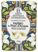 VACANZA ITALIANA PAPIRO E FIORI D'ACQUA SAPONE DI MARSIGLIA200 G