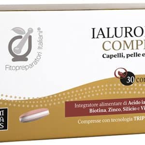 FITOPREPARATORI ITALIANI IALURONIC COMPLEX 30 COMPRESSE TRIPLOSTRATO DA 1,12 G SENZA GLUTINE NATURALMENTE PRIVO DI LATTOSIO