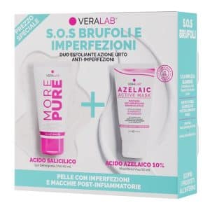 VERALAB KIT PHARMA SOS BRUFOLI & IMPERFEZIONI 1 MORE PURE GEL DETERGENTE VISO 50 ML + 1 AZELAIC ACTIVE MASK MASCHERA VISO 50 ML