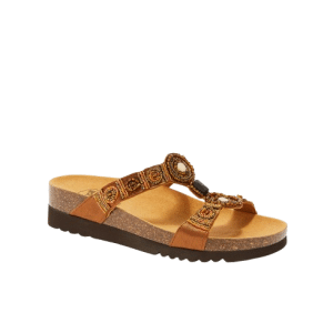NEW BOGOTA' WEDGE TEXSAT W COGNAC/MULTI 39